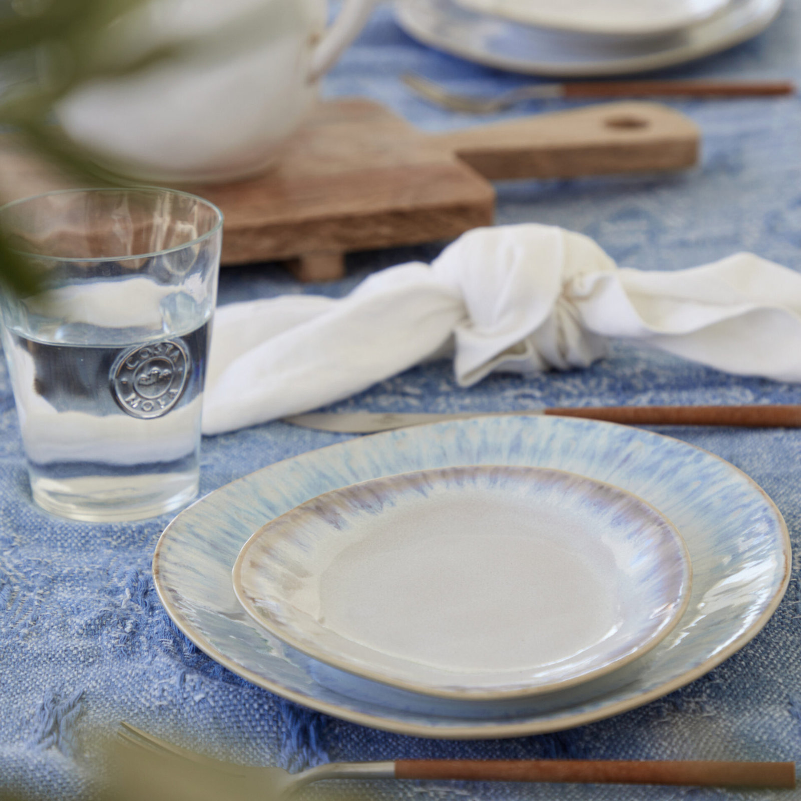Brisa Stoneware Appetizer Plate , Set of 6