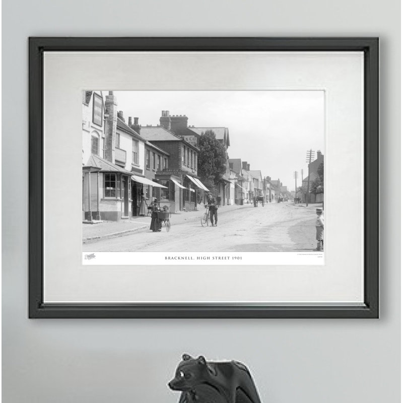 Bracknell, High Street 1901 - Single Picture Frame Print, 40cm H X 50cm W x 2cm D
