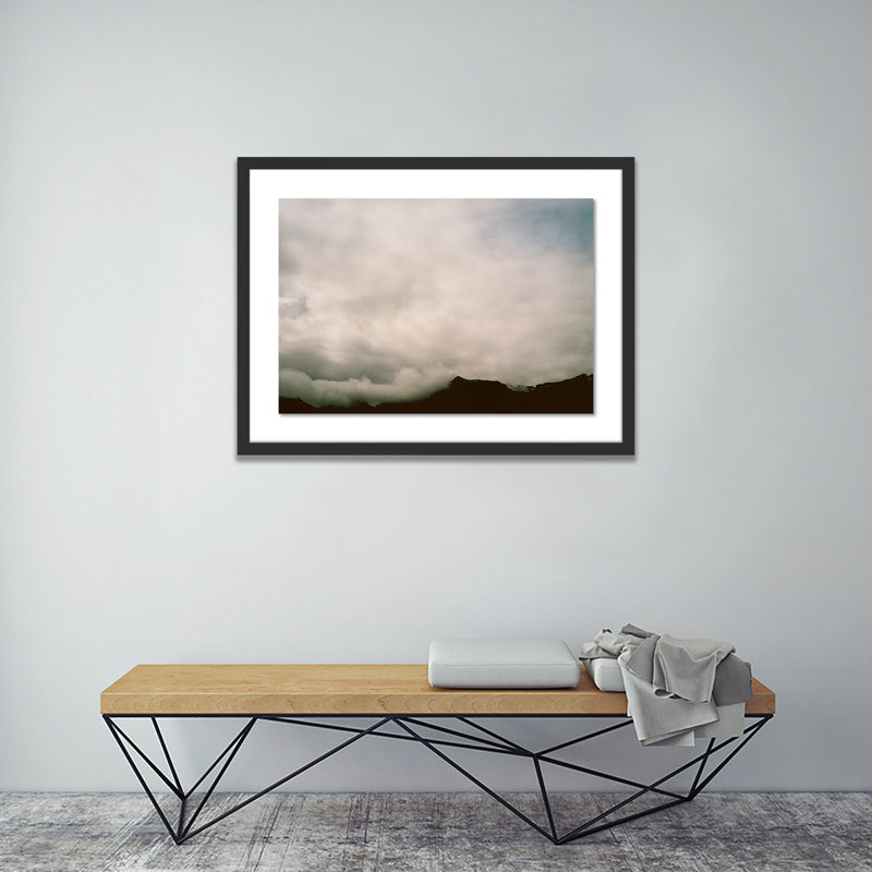 Clouds 5 Print by Riley Ryan, Black, 36" H x 48" W x 2.5" D