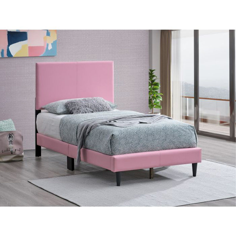Lit simple (matelas non inclus), Rose