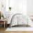Reversible Chevron Pattern 3-Piece Duvet Cover Set-1678640027