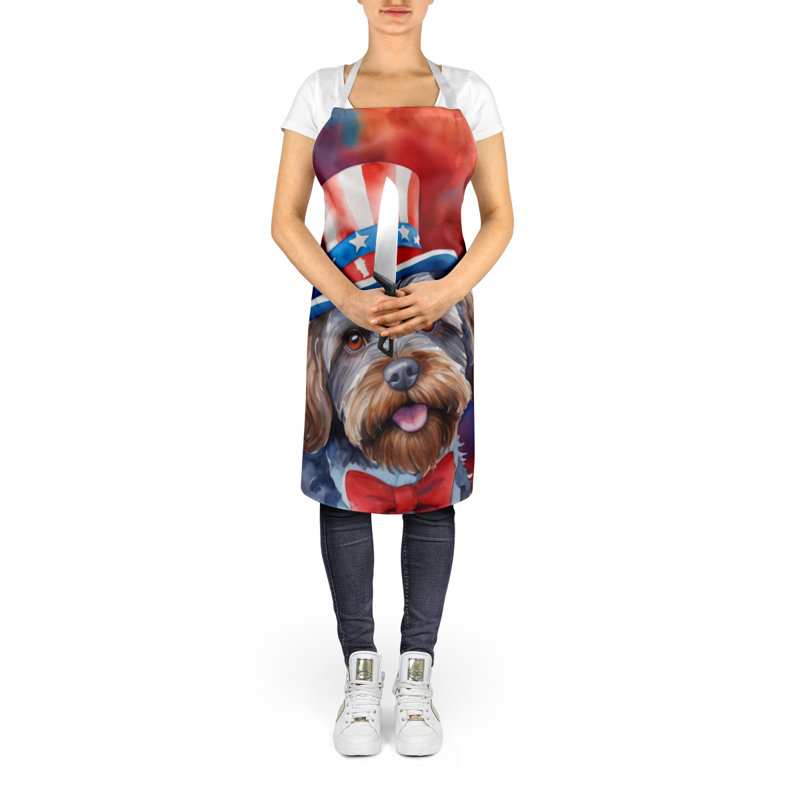 Patriotic American Apron, Wirehaired Pointing Griffon