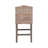 Kogan Rattan and Solid Wood Upholstered Stool-965646412