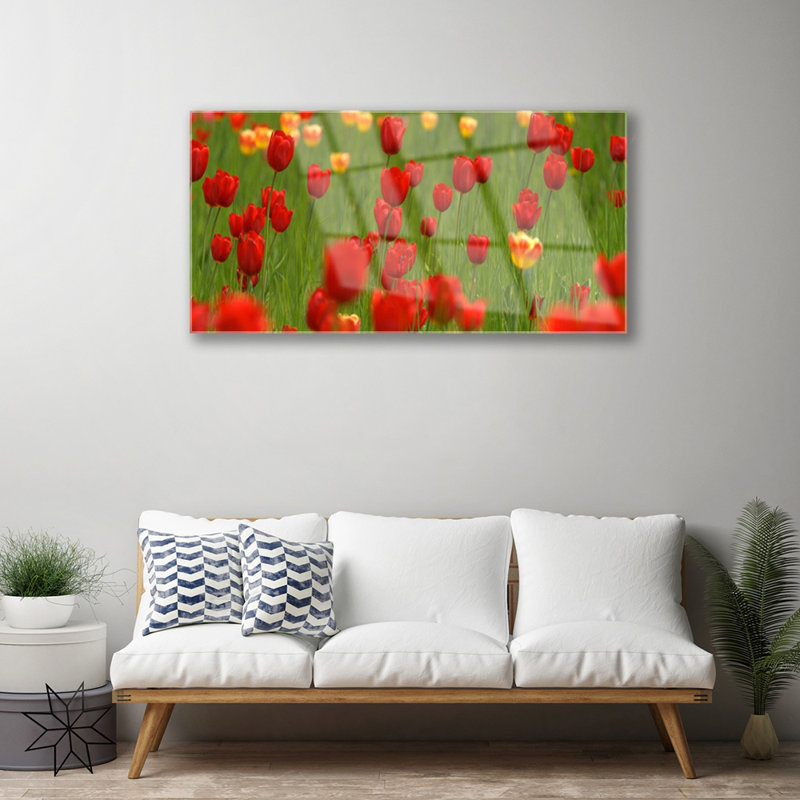 Nature Tulips - No Frame Print on Glass