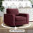 36.2" Wide Upholstered Swivel Accent Armchair-1014536236