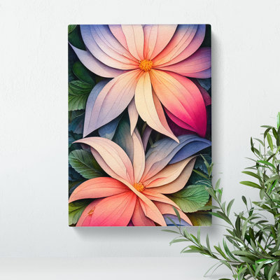 Feisty Flowers - Wrapped Canvas