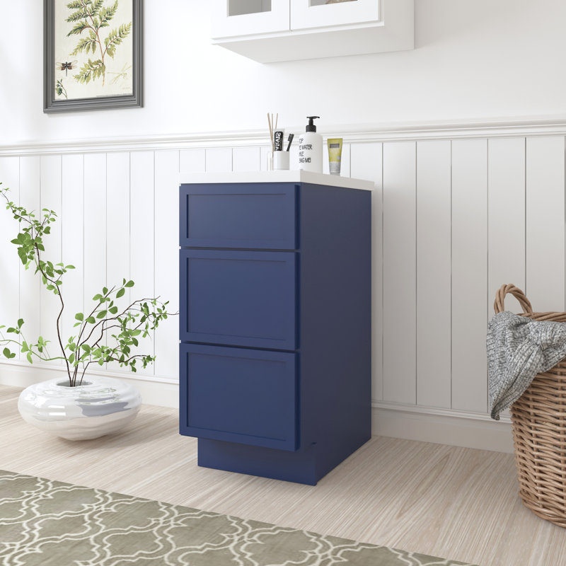 15'' Single Bathroom Vanity Base Only, Blue