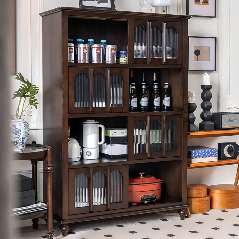 43.31"American-style solid wood dining side cabinet