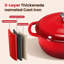 Cocotte en fonte émaillée avec couvercle-128922706