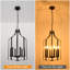 Luminaire suspendu cage Mid-Century à intensité variable 6 lumières-2022563233