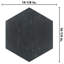 Retro Hex 14" x 16" Porcelain Wood Look Wall & Floor Tile