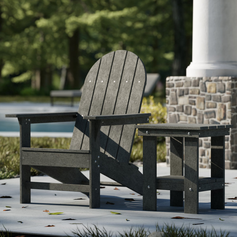 Freedom Traditional Adirondack Chair, Dark Gray