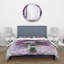 Bouquet de jacinthe mauve - ensemble de housse de couette traditionnel - microfibre de polyester-66390996