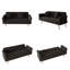 Canapé-lit en velours l 69,7 po avec garniture cloutée et coussin assorti-537063668
