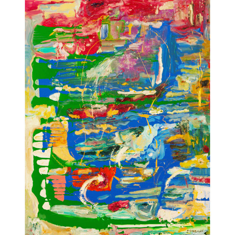 Vortex 2 Painting by Irina Gorbman, 60" H x 40" W