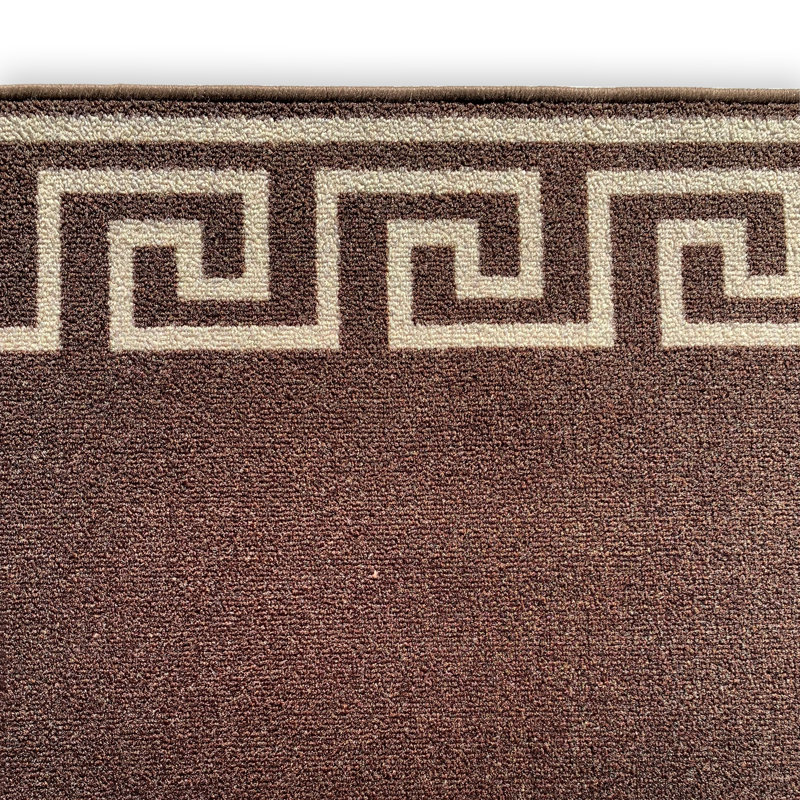 Shade Geometric Tufted Brown/Ivory Area Rug, Runner 2'2'' x 8'