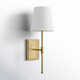 Janis Single Light Steel Dimmable Wallchiere
