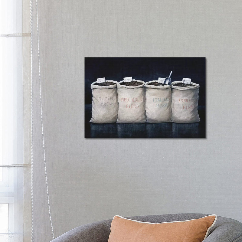 Coffee Sacks by Lincoln Seligman - Wrapped Canvas Painting, 66.04 cm H x 45.72 cm W x 3.175 cm D