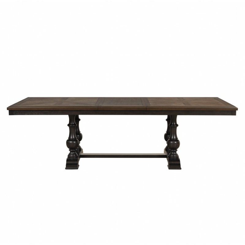 Siebert Stonington Brown Extendable Dining Set, 7 Pieces: Table, 6 Chairs