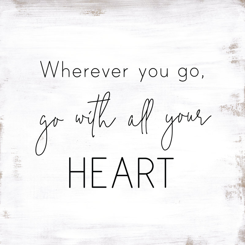 All Your Heart Circle - Wrapped Canvas Print, 76cm H x 76cm W x 3.8cm D