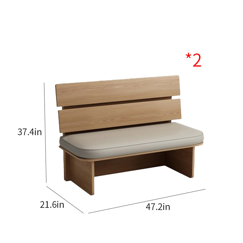 Banc rembourré en similicuir Cafe Bar