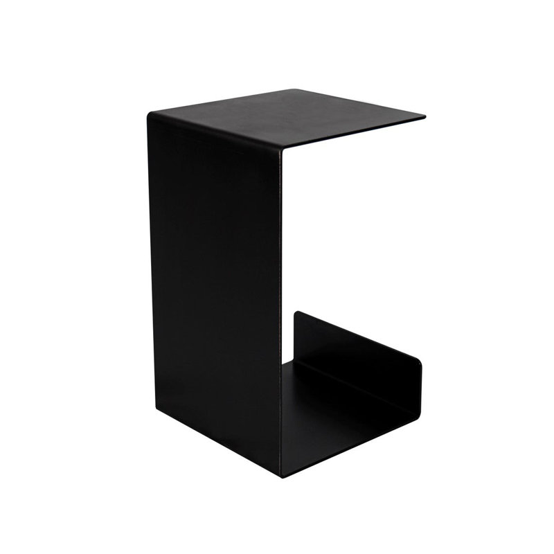 Side Table G-Shape Solid Metal