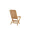 Fahlbusch Foldable Outdoor Patio Dining Side Chair with Cushion
