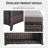 Schutt 7-Piece Outdoor PE Wicker Loveseat Set with Swivel Rockers, Side Table & Tempered Glass Coffee Table - All-Weather Patio Furniture with Ottoman Storage-87499002