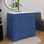 Meuble-lavabo 36 po avec lavabo en céramique, armoire de salle de bain avec deux portes à fermeture en douceur et quatre tiroirs-1477030887-1477030886