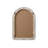 Dennard Arch Cornhusk Mirror 42 in Linen White-108457501