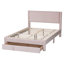Lit de rangement grand en velours plissé Aula Baxton Studio Elora-994662520