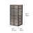 12-Drawer Storage Cabinet, Industrial Style, Black Metal Frame, Antique Brass Handles, for Home Office Organization