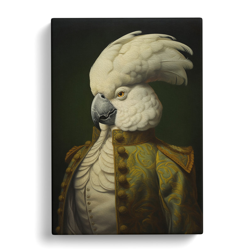Cockatoo Renaissance Art - Wrapped Canvas, 76cm H x 50cm W x 3cm D