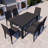 Nashia Modern Dining Table with Weave-Style Design – Durable All-Weather Polypropylene Indoor & Outdoor Table for Patio, Backyard, Garden & Balcony-791319200-737010281