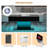 Horacio High Gloss Coffee Table With 16 Colors LED Lights,19.7'' H X 43.3'' W X 21.7'' D-100646332