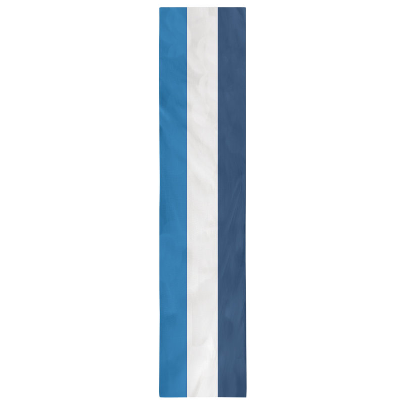Chemin de table basket Philadelphia, Bleu / blanc / bleu marine, L 90 po x l 16 po, Polyester sergé