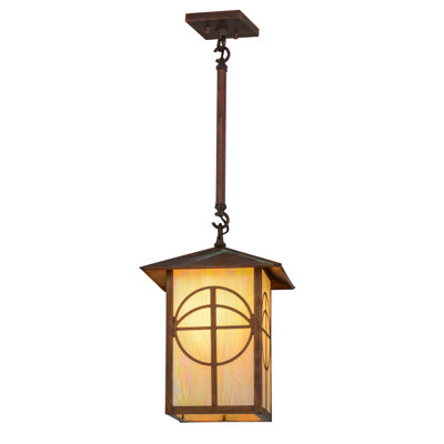 Luminaire suspendu rectangulaire 1 lumières lanterne Villagomez