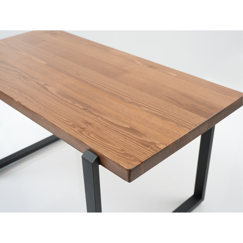 Table basse rustique en bois massif Live Edge, 38,14 po, noyer pour la maison, 39 po x 21 po