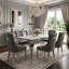 6 -Person Marble Dining Set-2043506477