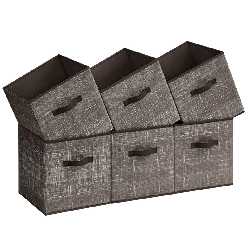 Ensemble de paniers en tissu 3 pièces, Chocolat