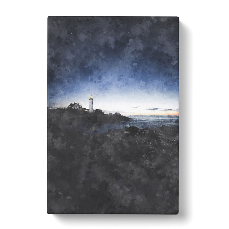 Portland Maine Lighthouse - Wrapped Canvas Painting, 76cm H x 45cm W x 4cm D