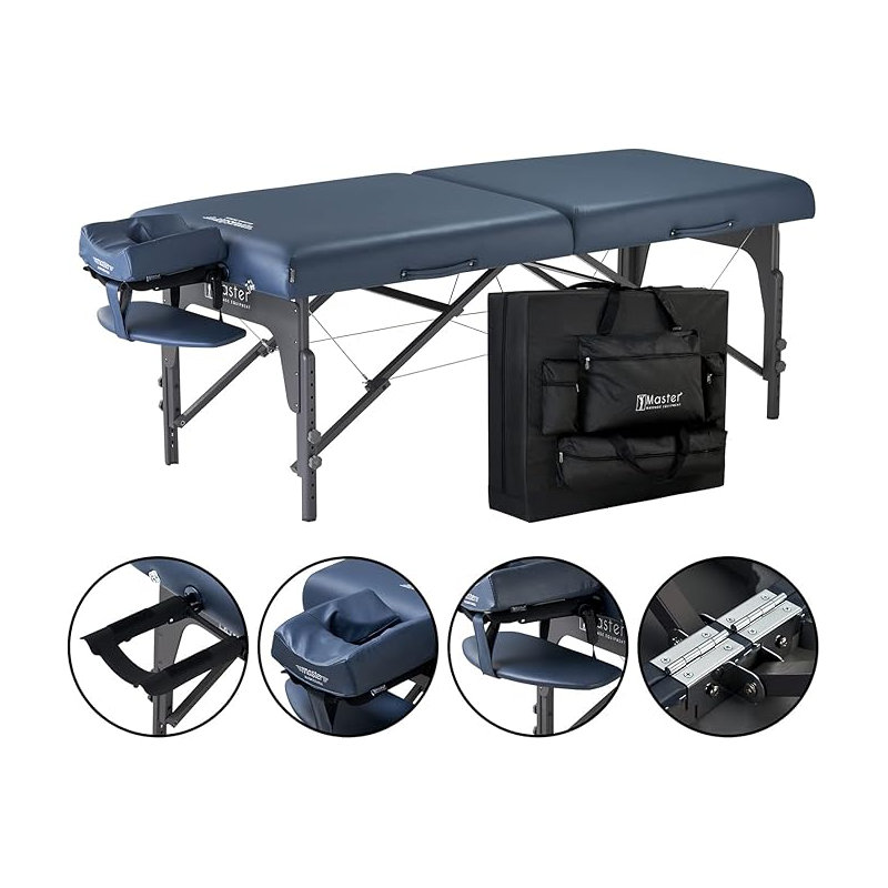 Text 213cm Adjustable Folding Table
