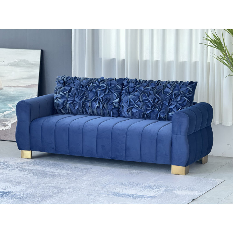 FX-P56-RBH (Canapé - Huabanshaun NIUNAIRONGH7322-37), Retro Blue