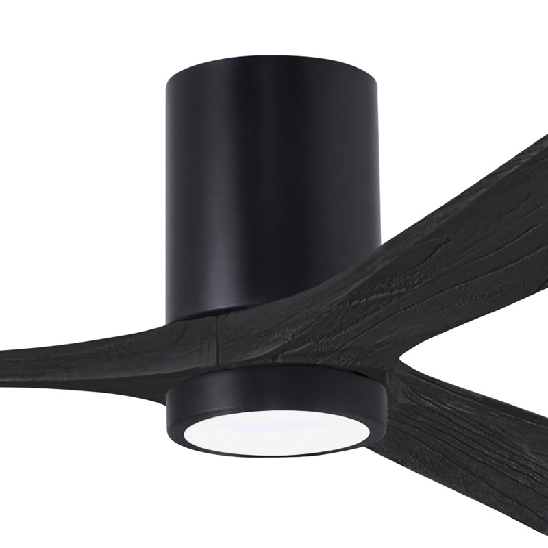 Irene LED Ceiling Fan, Matte Black, Matte Black, 52"