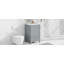 Meuble-lavabo de 20 po avec lavabo, armoire de salle de bain avec porte à fermeture douce, support de rangement et tiroir, gris (ancien SKU: N725P185452E)