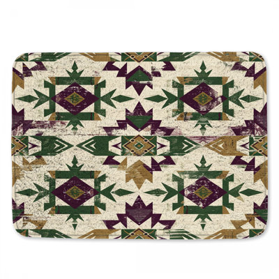 Geometric Southwest Pattern Bath Mat
