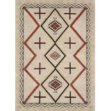 Mesa Hand Knotted Wool Geometric Shapes Area Rug