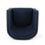 Élégant fauteuil bleu pivotant - Fauteuil confortable 100% lin avec profondeur de 33,5 po