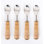 Merida 4 Piece Silver Plated Wood Stainless Steel Serving Spoon