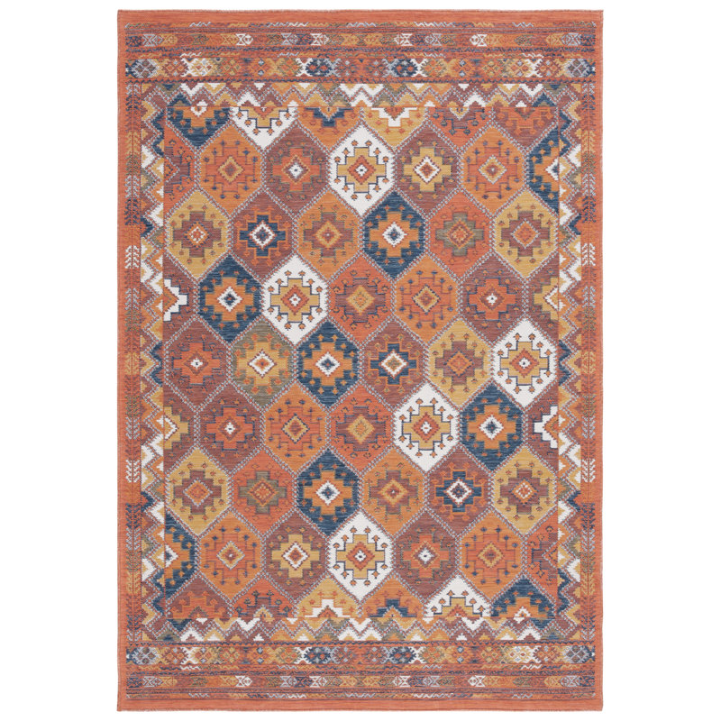 Molena Sunrise Geometric Indoor/Outdoor Area Rug, Rectangle 5'3" x 7'7"